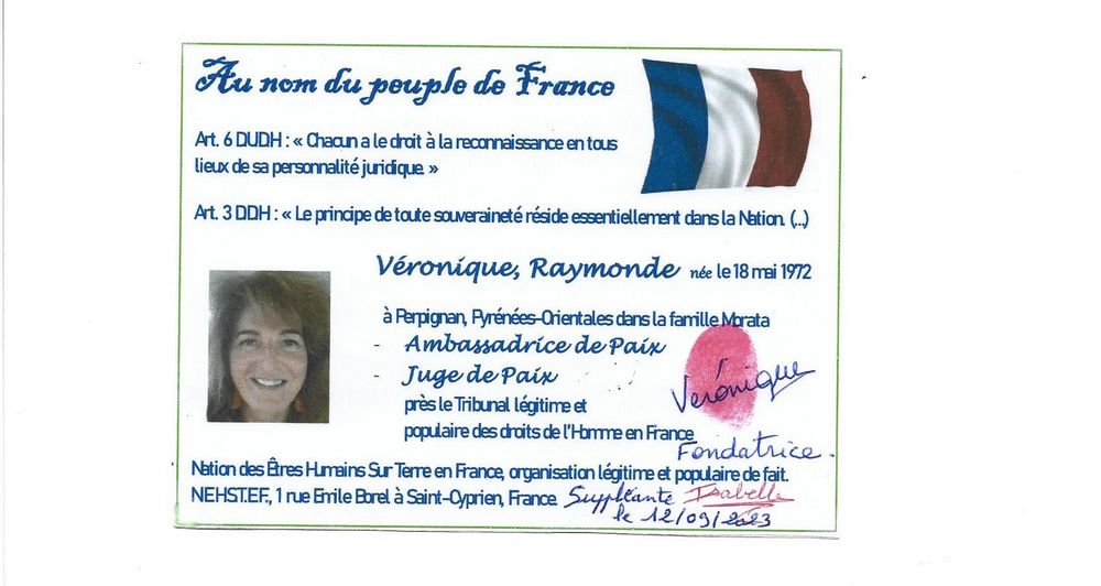 20230912 carte didentite legitime veronique raymonde recto